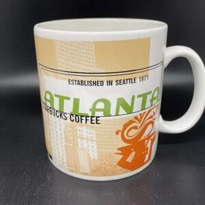 Atlanta Collage Series Coffee Mug Cup 1999 Starbucks Fox Theatre Peachtree St